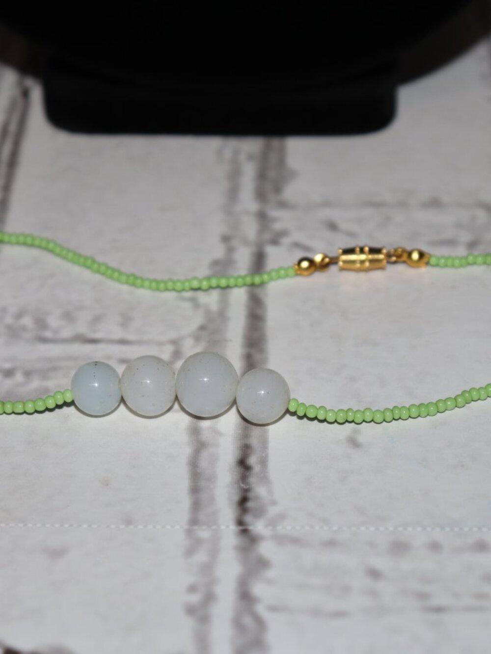 💚✨ NWOT Upcycled Beaded Necklace · 15.5"